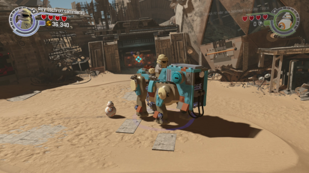 Rey muss auf Jakku den richtigen Weg finden... (Screenshot: Golem.de)