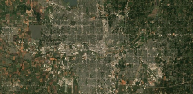 Die neuen Bilder stammen von Landsat 8 und haben ... (Foto: Google)