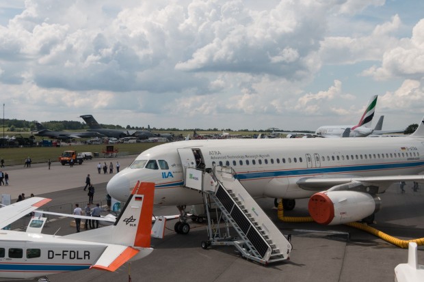 Das DLR stellt seine Forschungsflugzeuge aus. (Foto: Werner Pluta/Golem.de)
