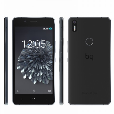 Auf der Rückseite ist ein Fingerabdrucksensor eingebaut. (Bild: BQ)