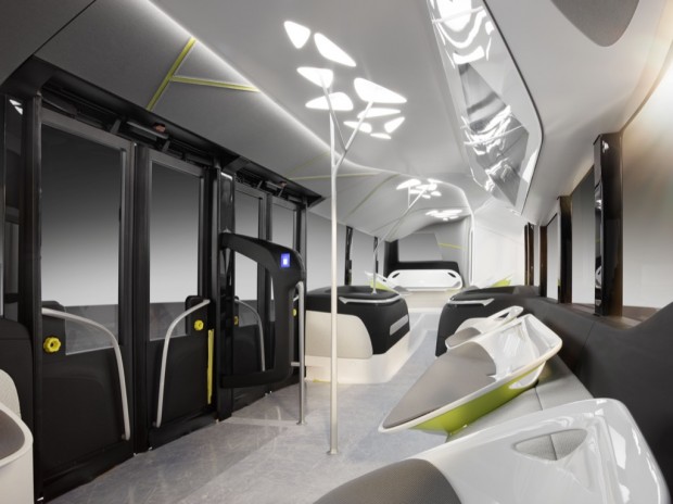 Innenraum des Future Bus (Bild: Mercedes-Benz)