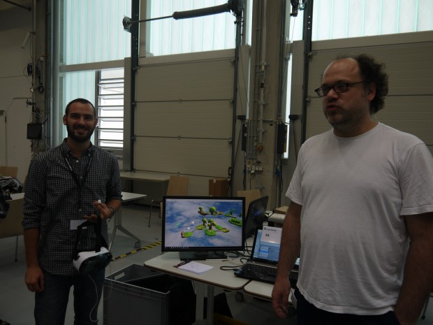 Team 4 wollte kooperative Spielideen in VR ausprobieren. (Bild: Jan Bojaryn)