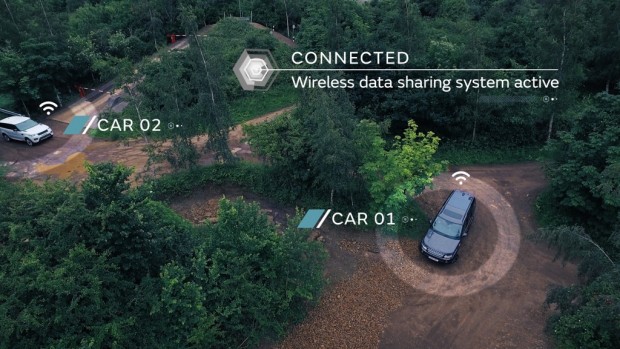 Konvoifahrt im Gelände (Bild: Jaguar Land Rover)
