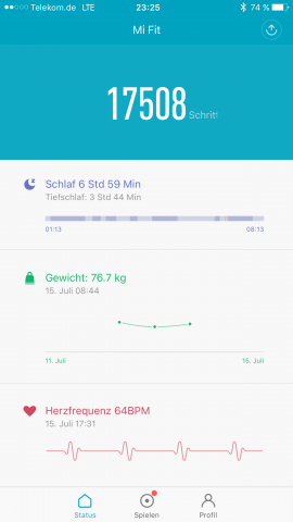Eine echte Herzfrequenzkurve gibt es trotz der Grafik nicht. (Screenshot: Golem.de)