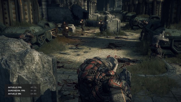 Testszene Gears of War UE (Screenshot: Marc Sauter/Golem.de)