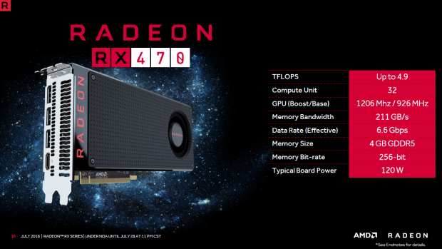 Daten der Radeon RX 470 (Bild: AMD)