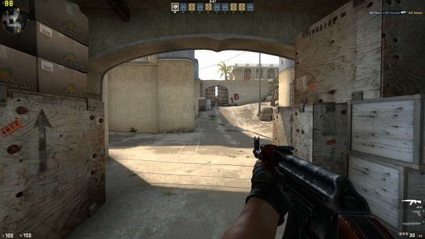 Counter Strike Global Offensive in 1080p auf dem Skull Canyon (Screenshot: Marc Sauter/Golem.de)
