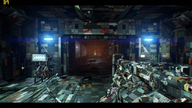 Doom zeigt ohne Neustart Grafikfehler. (Screenshot: Marc Sauter/Golem.de)