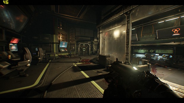 Doom in 720p auf dem Skull Canyon (Screenshot: Marc Sauter/Golem.de)