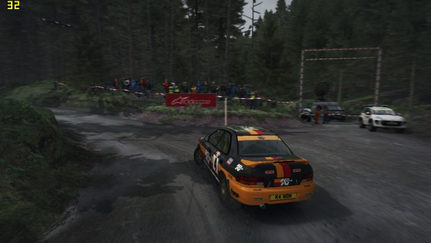 Dirt Rally in 720p auf dem Skull Canyon (Screenshot: Marc Sauter/Golem.de)