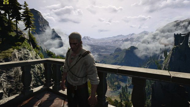 The Witcher 3 in 720p auf dem Skull Canyon (Screenshot: Marc Sauter/Golem.de)