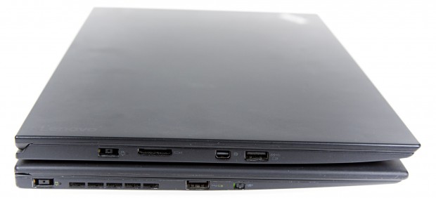 Anschlüsse links im Vergleich, altes Thinkpad unten (Foto: Martin Wolf/Golem.de)