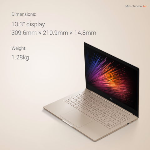 Das große Modell hat einen Core-i5-Prozessor, 8 GByte RAM und 256-GByte-SSD. (Bild: Xiaomi)
