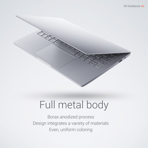 Vom Design her erinnern die Geräte stark an Apples Macbooks. (Bild: Xiaomi)