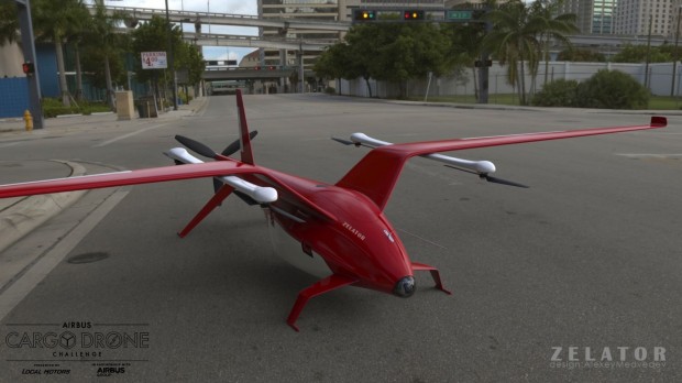 Sie ist einer von fünf siegreichen Entwürfen der Airbus Cargo Drone Challenge. (Bild: Airbus Group/Local Motors)