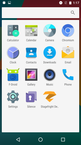 Die App-Übersicht. Wir haben zum Test noch den Stagefrigth-Detector installiert. (Screenshot:Golem.de)
