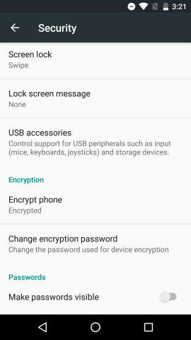 Weitere Sicherheitseinstellungen von Copperhead-OS (Screenshot:Golem.de)