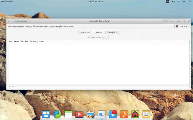 Wer mag, kann eine Firewall auf Basis von Iptables konfigurieren. (Bild: Screenshot Valentin Höbel)