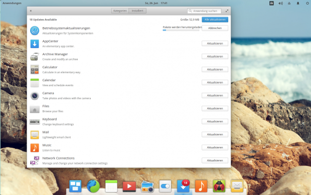 ...deren Fortschritte durch Balken dargestellt werden. (Bild: Screenshot Valentin Höbel)