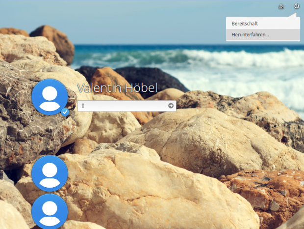 ...und ein Herunterfahren nicht möglich. (Bild: Screenshot Valentin Höbel)