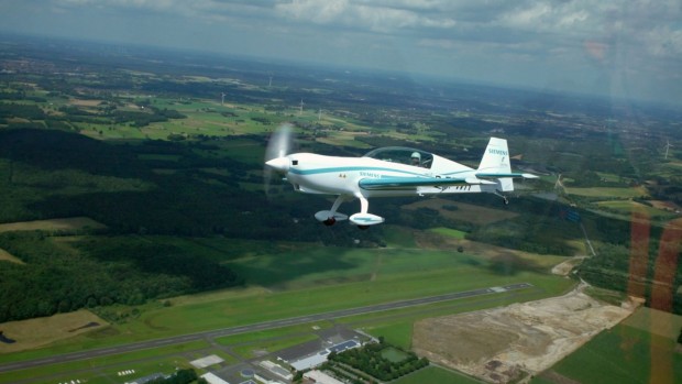 Mit dem E-Motor ist das Flugzeug fast lautlos unterwegs. (Foto: Siemens)