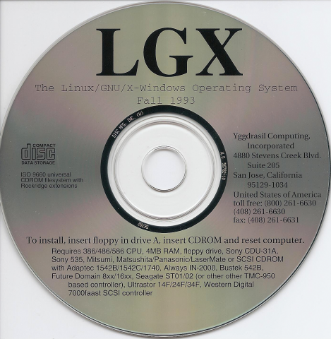 Yggdrasil gehörte zu den frühen Linux-Distributionen und ließ sich von einer CD starten. (Bild: Wikipedia, User: Ralfk - CC-BY-SA 3.0)