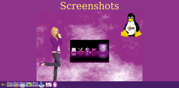 Die Macher von Hannah Montana Linux haben sich beim Theme ziemlich reingehängt. (Bild: Kristian Kißling/Linux Magazin)