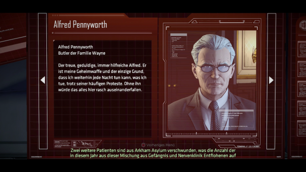 In der Datenbank findet der Spieler Hintergrundinfos über die Figuren. (Screenshot: Golem.de)