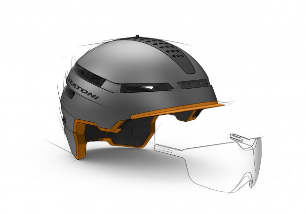 Cratoni-Smarthelm (Zeichnung: Cratoni)