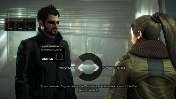 Die meisten Gespräche bieten einfache Multiple-Choice-Verzweigungen. (Screenshot: Golem.de)