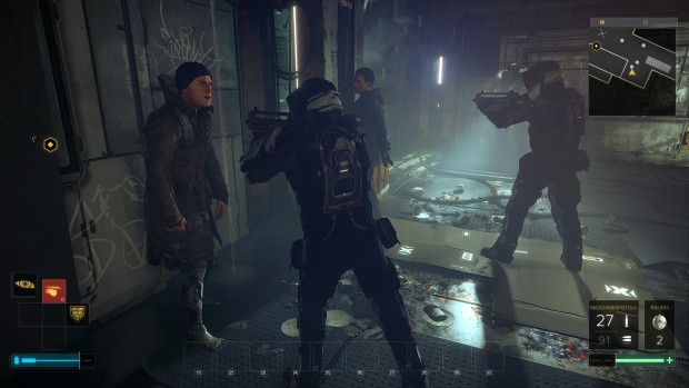 In Golem City geht die Polizei betont hart vor. (Screenshot: Golem.de)