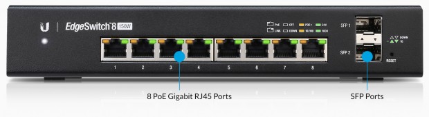 Edgeswitch ES-8-150W (Bild: Ubiquiti Networks)