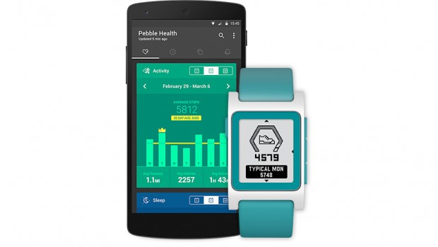 Pebble hat unter anderem die Health-App verbessert. (Bild: Pebble)