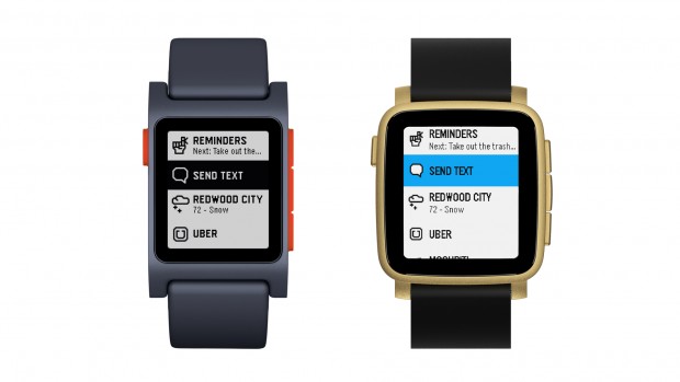 Das App-Men&uuml; hat Pebble in der neuen Version seines Betriebssystems auch neu gestaltet. (Bild: Pebble)