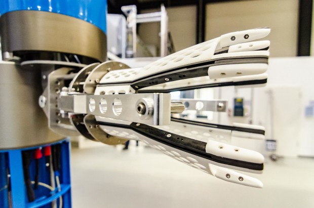 An dieser Schnittstelle wird das AUV Leng andocken. (Foto: Jan Albiez/DFKI)