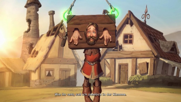 Wie Ihr seht, sitzt der Erzähler ziemlich in der Klemme. (Screenshot: Golem.de)