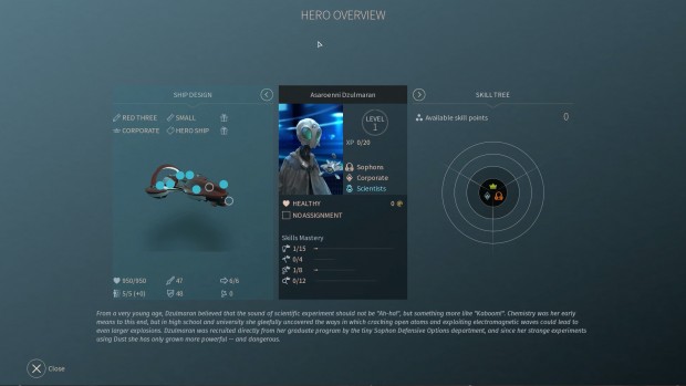 Der Heldenbildschirm in Endless Space 2 (Screenshot: Golem.de)