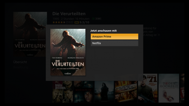 Der Nutzer kann w&auml;hlen, &uuml;ber welchen Dienst er ihn sehen m&ouml;chte. (Screenshot: Golem.de)
