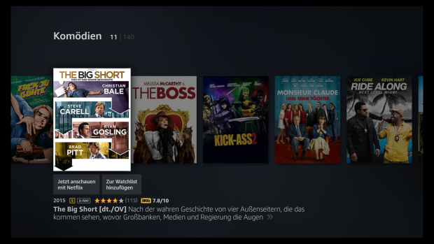 Diese Markierung zeigt die Netflix-Verf&uuml;gbarkeit an, wenn er nicht bei Prime zu haben ist. (Screenshot: Golem.de)