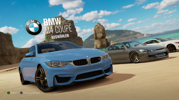 BMW ist nat&uuml;rlich auch im Angebot der rund 350 Autos vertreten. (Screenshot: Golem.de)