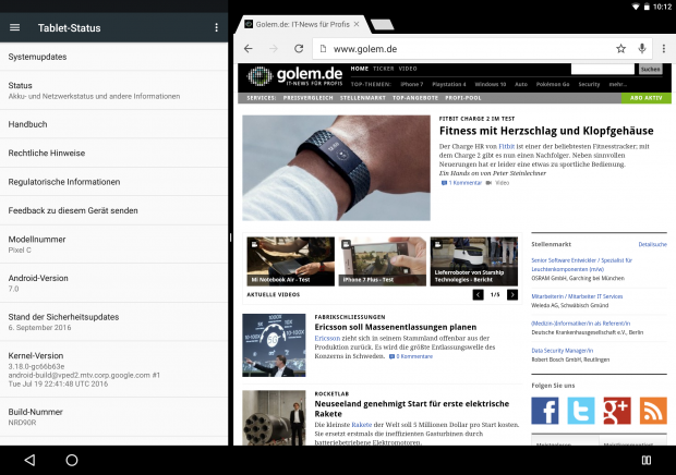 Das funktioniert auch im Querformat. (Screenshot: Golem.de)