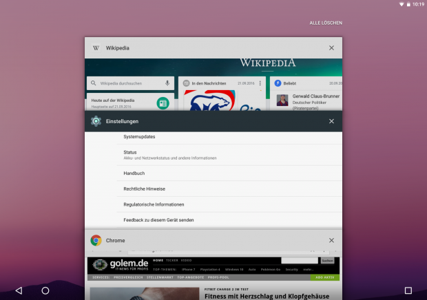 Ganz am Ende der Karten-App-Liste findet sich der Befehl zum Bereinigen der Übersicht. (Screenshot: Golem.de)