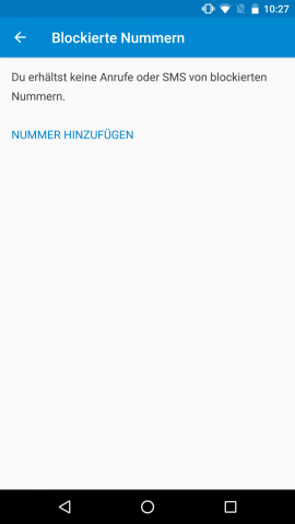Die Anruf-Blockierung ist in der Telefon-App zu finden. (Screenshot: Golem.de)