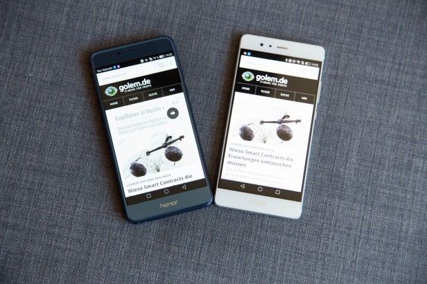 Das P9 hat au&szlig;erdem einen etwas schnelleren Prozessor und ein Geh&auml;use aus Metall. (Bild: Martin Wolf/Golem.de)