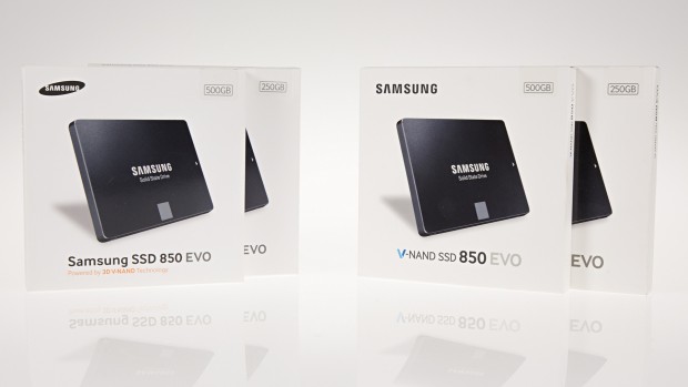 Samsungs aktuelle 850 Evo nutzt die rechte Packung (Foto: Martin Wolf/Golem.de)