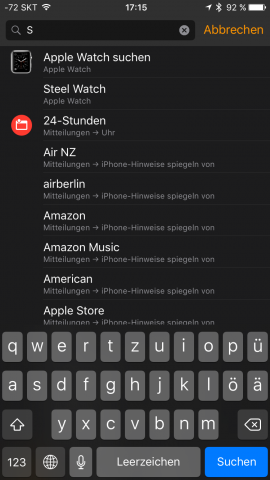Nach denen lässt sich jedoch nicht suchen. (Screenshot: Golem.de)