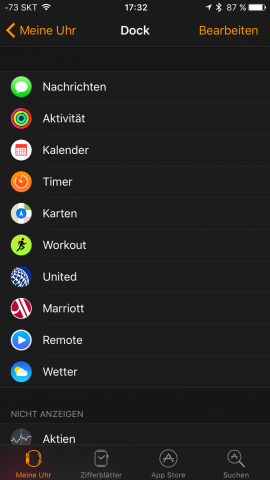 Statt der Checks gibt es neuerdings ein Dock. (Screenshot: Golem.de)