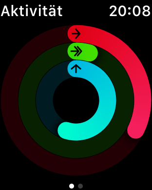 Die Aktivitätsapp ... (Screenshot: Golem.de)