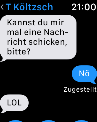 Per iMessage gibt es ein paar Änderungen, ... (Screenshot: Golem.de)