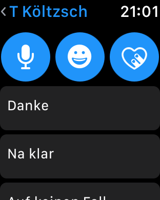 ... Digital Touch funktioniert auch ohne Apple-Watch beim Gegenüber. (Screenshot: Golem.de)